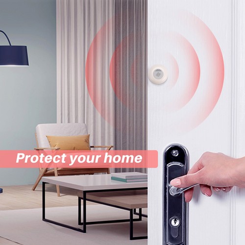 Tuya Vibration Sensor Home Vibrator Door Window Break Burglar Detector 4969 - Bild 3 von 7