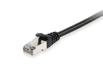 Equip Patchkabel RJ45 Cat6A S/FTP (S-STP) PIMF 0,25 m Schwarz 0,25 Meter