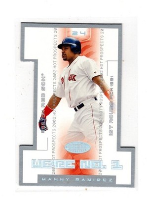 2002 Hot Prospects We're Number One #8 Manny Ramirez Insert