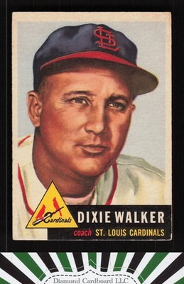 1953 Topps #190 Dixie Walker VGEX d