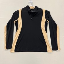 Sporte Leisure Golf Polo Shirt Black Long Sleeve Lightweight Top Womens 12