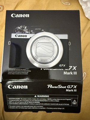Canon PowerShot G7 X Mark III Box Only 20.1MP 4.2x Zoom Black/Silver