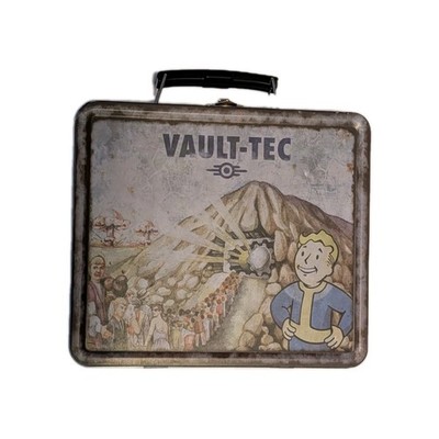 Vault-Tec Vault Boy Retro Metal Lunch Box Fallout Video Game*Some Dings Pictured