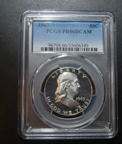 1963 Franklin Half Dollar - PCGS PR66 DCAM