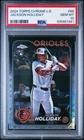 2024 TOPPS CHROME LOGOFRACTOR ED #88 JACKSON HOLLIDAY PSA 10 Orioles