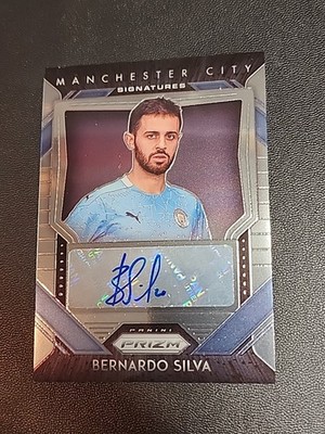 2020-21 Prizm Premier League Bernardo Silva Auto S-BSI Manchester City