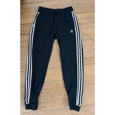 Adidas Originals Floral Embroidered 3 Stripe Joggers Sz S