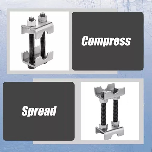 4pcs 2-Way Adjustable Lift Or Lower Spring Spacer Coil Spring Compressor Set - Imagen 7 de 13