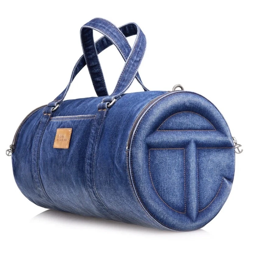 Telfar Large Denim Duffle 