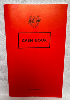 Silvine 042C rot Kassenbuch 158 x 99 mm - eine Seite entfernt