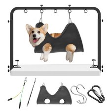 Adjustable Pet Grooming Arm for Table: 42" Height 27"-39" Width, Clamp Fits...