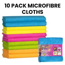 10-pak ściereczki z mikrofibry XL 40x40cm wielokrotnego użytku sprzątanie odpylacz dom samochód biuro