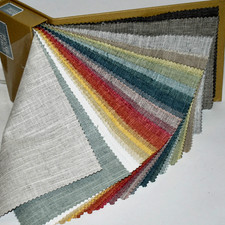 FABRIC SAMPLE BOOK Multicolor RETREAT TEXTURE Cotton/Po 35pcs LOT e-z peel back