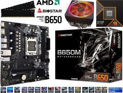 PC Aufrüstkit Bundle AMD Ryzen 9 7900 bis 64GB DDR5 mit Biostar B650MT