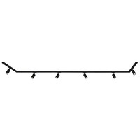 Rail Schienensystem Komplettset 6X GU10 Spots Schwenkbar U-Form Schwarz 4,5 M