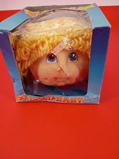 Doll Baby Doll Head Blonde Curly Hair Fibre-Craft 4.5 in