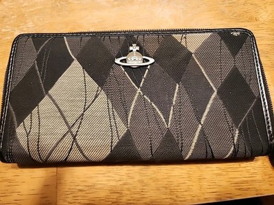 小物 Vivienne Westwood Tartan Check Wallet Vivienne Westwood Tartan Check Patterned Long Wallet Round Zipper