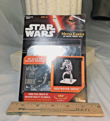 Star Wars Metal Earth Destroyer Droid 3D Model Kit MMS255 Disney