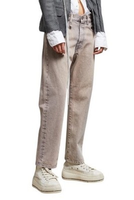 R13 Boyfriend Women Jeans 26 Sunfade Mauve Faded Straight Fit *