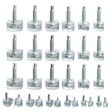 30 Pairs High Heel Replacement Transparent Tips U Shaped Caps 7/8/9/10/11/12mm