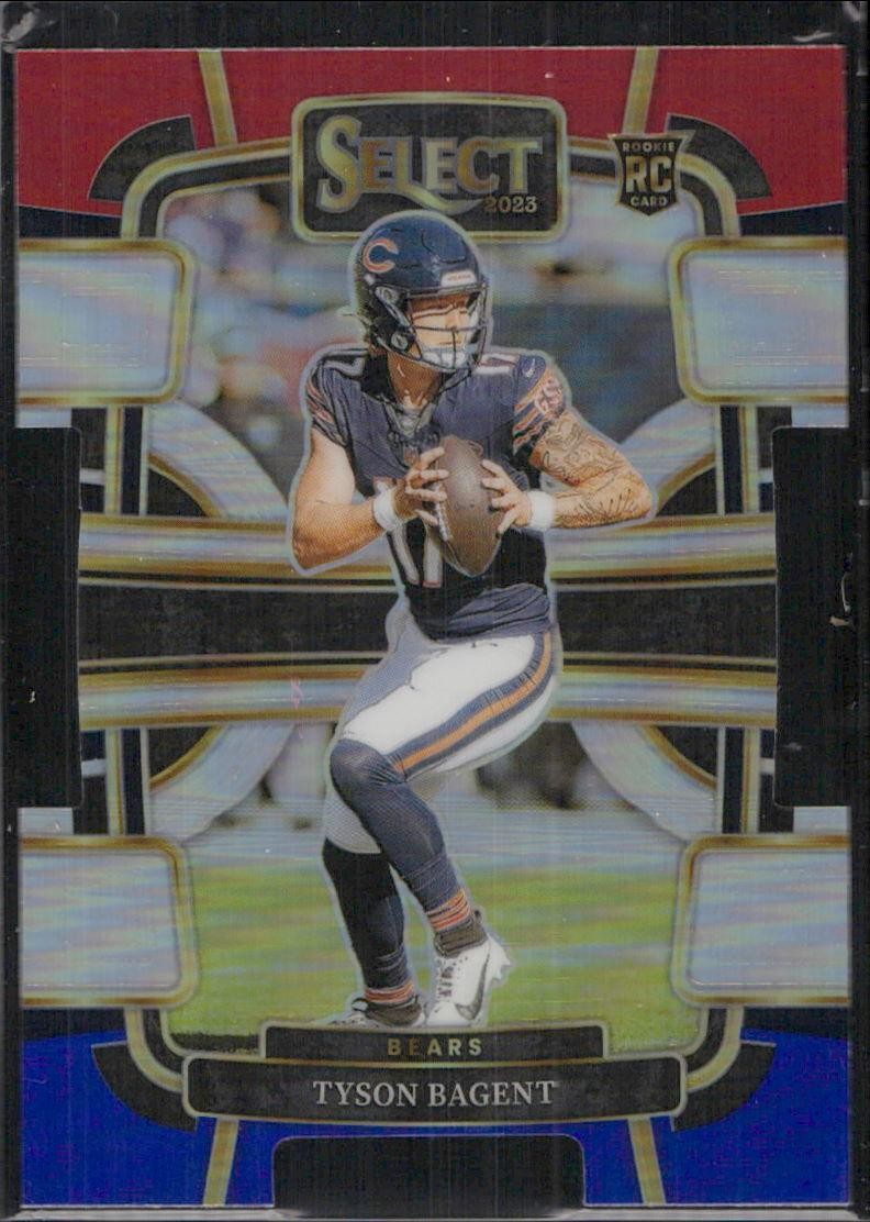 Tyson Bagent 2023 Panini Select #18 Tri-Color Prizms #/259 Rookie Chicago Bears