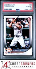 2025 BOWMAN #63 JOSE ALTUVE PSA 10