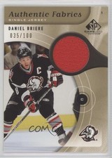 2005 SP Game Used Edition Authentic Fabrics Gold /100 Daniel Briere #AF-BE 0uj7