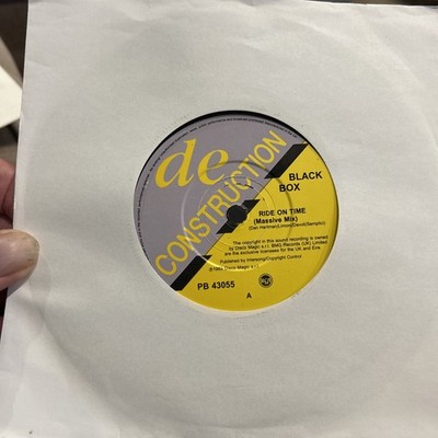 BLACK BOX - Ride On Time 7  Vinyl Record VG + 