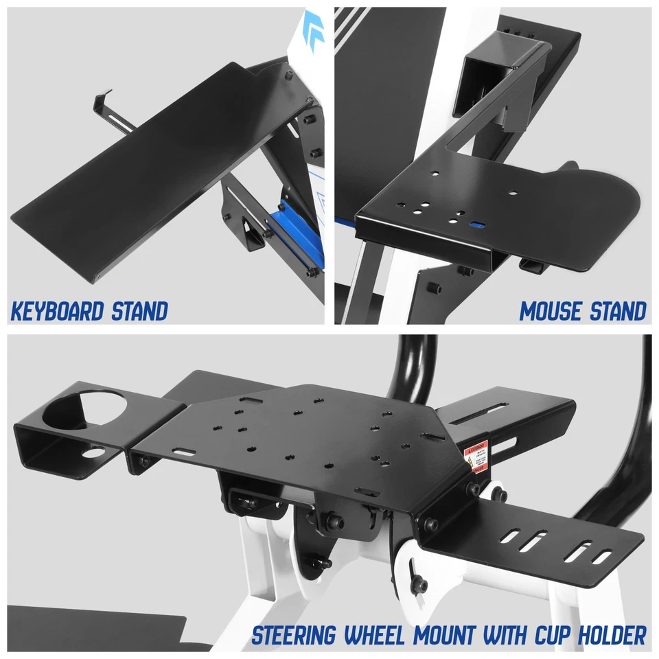 NRG Innovations Adjustable Drifting Racing Simulator Cockpit Stand FRP-APEX - Image 3 of 4