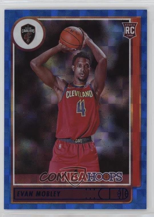 2021-22 Panini NBA Hoops Rookies Hyper Blue Evan Mobley #234 Rookie RC 18t1