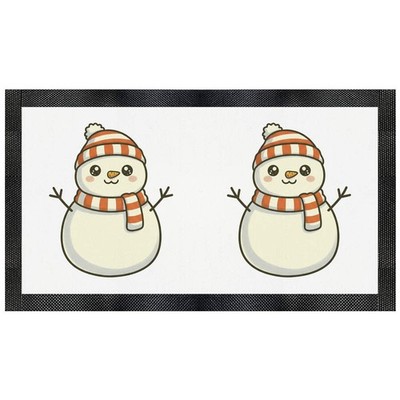 Futtermatte für Haustiere ''Niedlicher lächelnder Schneemann'' (PM00034160)