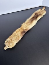VTG Single Pelt Mink Stole Scarf Wrap 25"