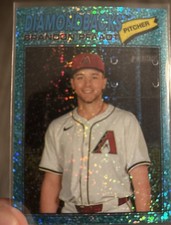 2026 Topps Heritage Aqua Sparkle Brandon Pfaadt #126 Arizona Diamondbacks