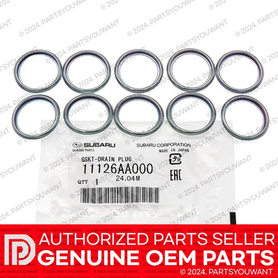 #ad #ad GENUINE Subaru OEM Oil Drain Plug Crush Washer Gasket 11126AA000 Set of 10 $16.99