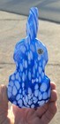 Pairpoint Glass Violin 8" Tall. Limited Edition Blue And White Specs. — photo 1