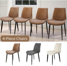 Modern Padded Dining Chairs Set of 4