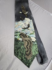 FREE MAN APPAREL American Eagle All Silk Made in USA Neck Tie