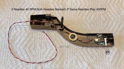 RCA Phono Cartridge With A Flip Over Needle for All RP168 Changers Twisted Wires