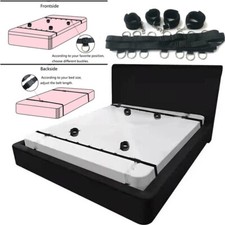 BDSM Bondage Wrist Ankle Straps Handcuffs Bed Restraints Soft Adult Toy Couple