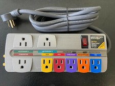 Monster Power Home Theatre HTS800 Surge Protector 8 Outlet Bulk Package