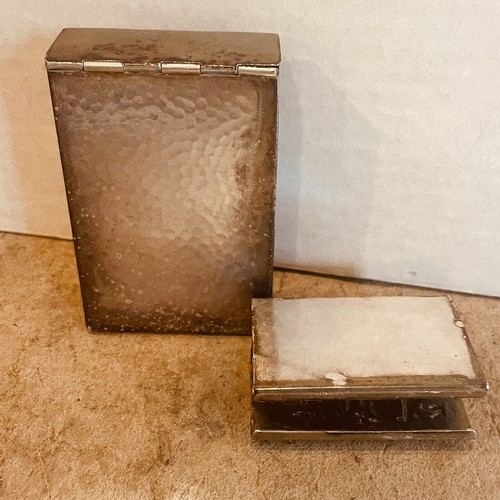 Vintage Dänemark 1298 Zigaretten- und Streichholzschachteletui Silberteller Dorfszene - Bild 3 von 4