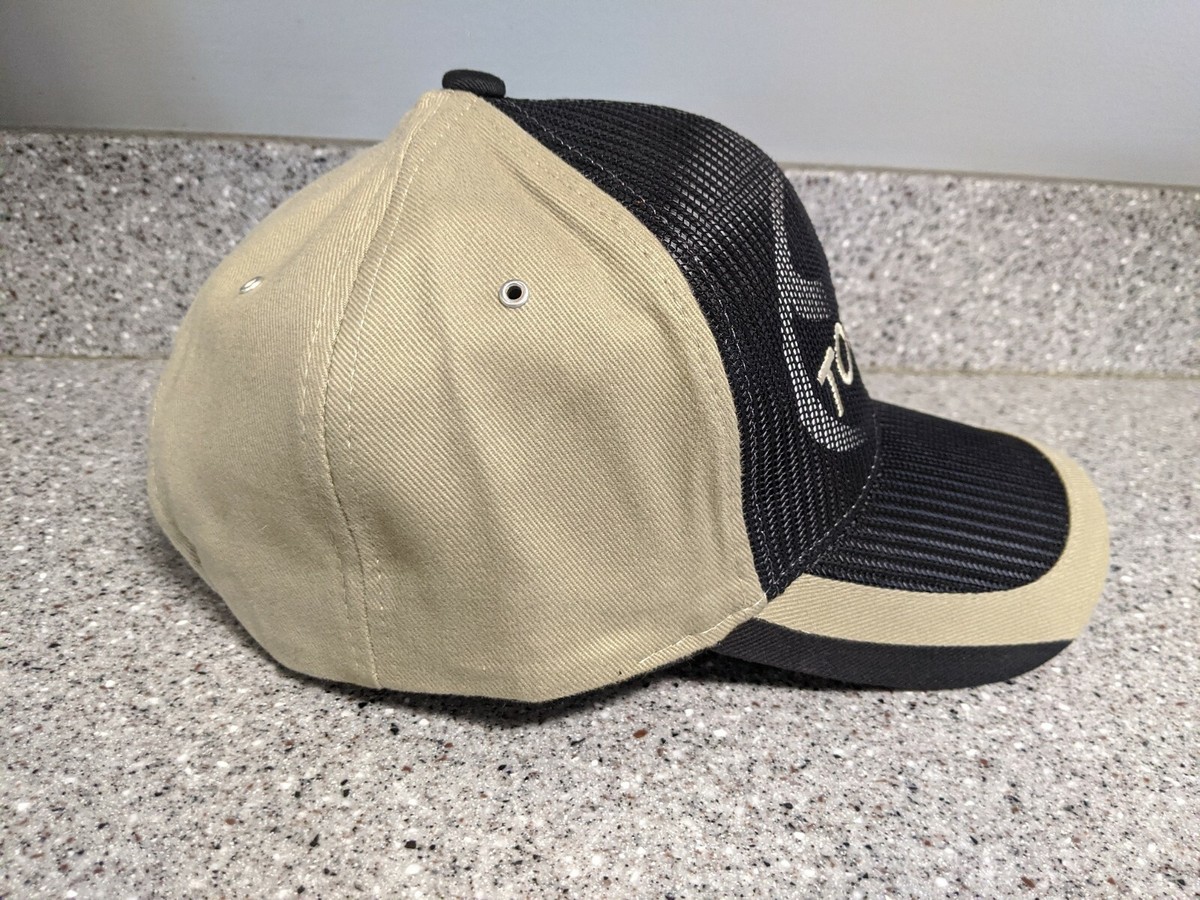 Toyota Embroidered Hat / Cap Tan & Black Mesh Front With Solid