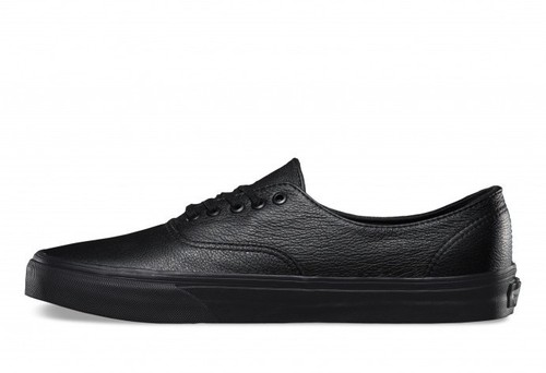 official black Authentic Stockist Decon V18cgkm Leather Vans Shoes black 08dwq1Xx