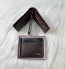 Men Horse Imperial Badge Leather Wallet Coins Bills Credit Card Holder