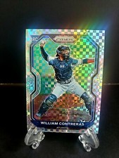 WILLIAM CONTRERAS 39/75 2021 PANINI PRIZM BASE TIER 2 Power Plaid ROOKIE NO.105