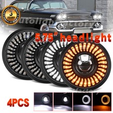Dot 4x 5.75led Headlights For Chevy Impala El Camino Corvette Chevelle Halo Drl Dot 4x 5.75led Headlights For Chevy Impala El Camino Corvette Chevelle Halo Drl