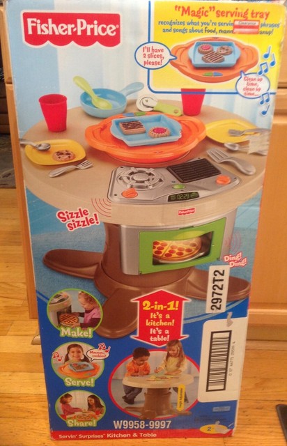 Brand New In Box Fisher Price Servin Surprises Kitchen Table