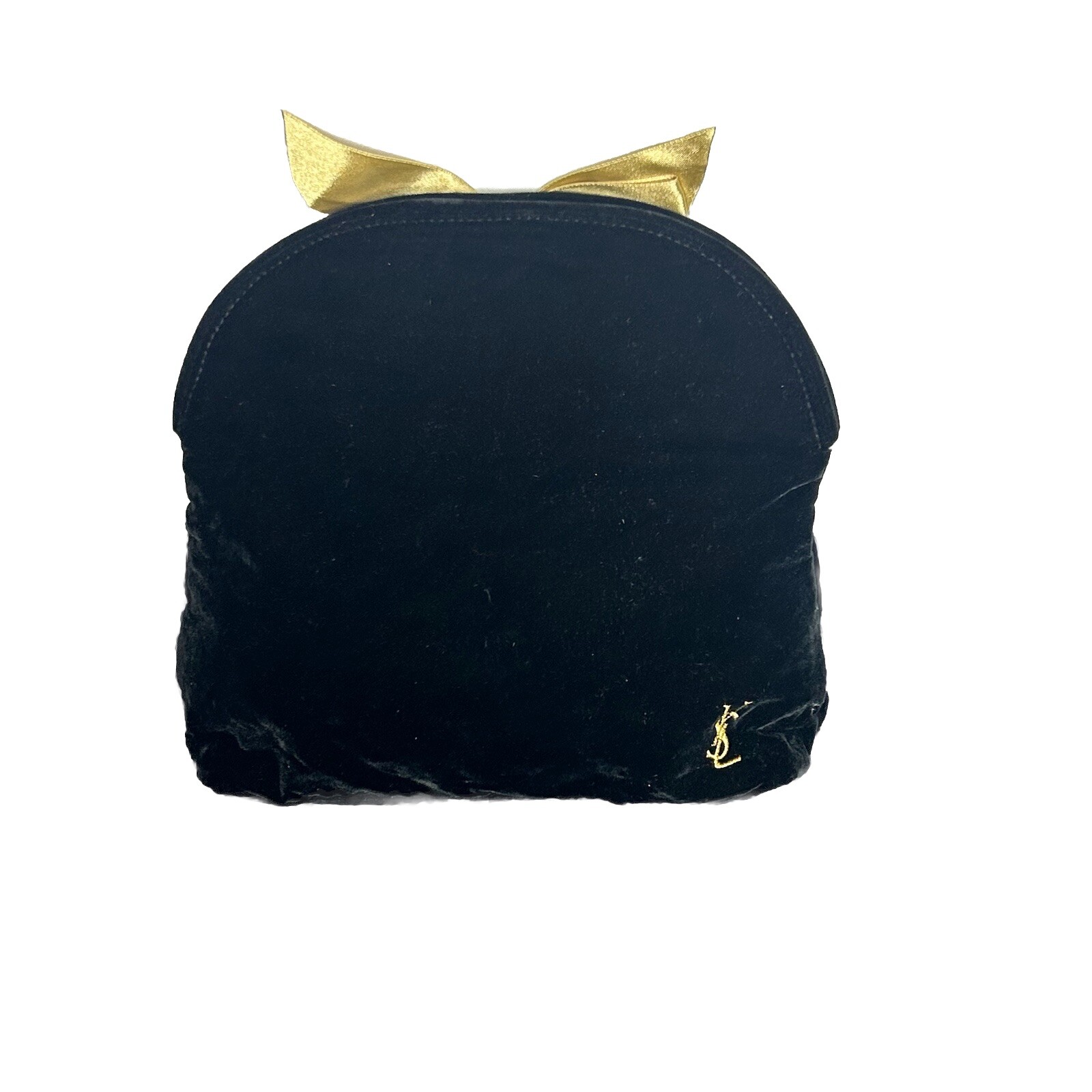 Borsa per trucco YSL Yves Saint Laurent Beaute in velluto nero marsupio borsa cosmetica