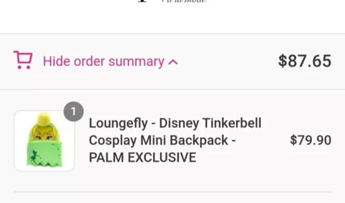 Loungefly - Disney Tinkerbell Cosplay Mini Backpack - PALM EXCLUSIVE