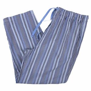 Cremieux Woven Blue Tonal Stripe Lounge Pajama Pants Big Tall Mens Size 3XT